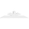 Ekena Millwork Richland Architectural Grade PVC Gable Bracket, 72"W x 18"H x 6"D x 6"F, 6/12 Pitch GBP072X18X0606RIC00 - alternate 5